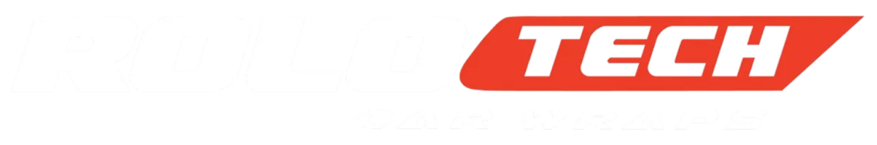 RoloTech Car Wraps logo with "TECH" in a red rectangle and white text on a black background.
